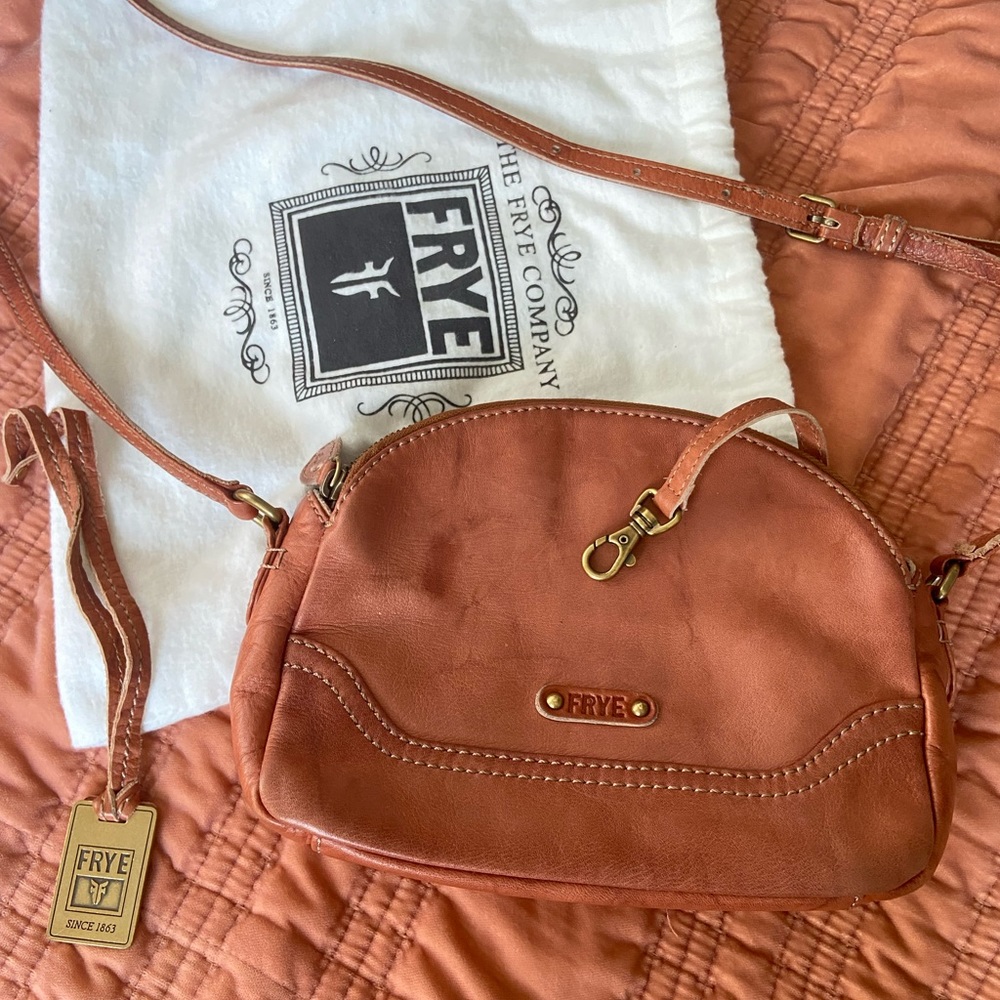 Fry double zippered Crossbody purse